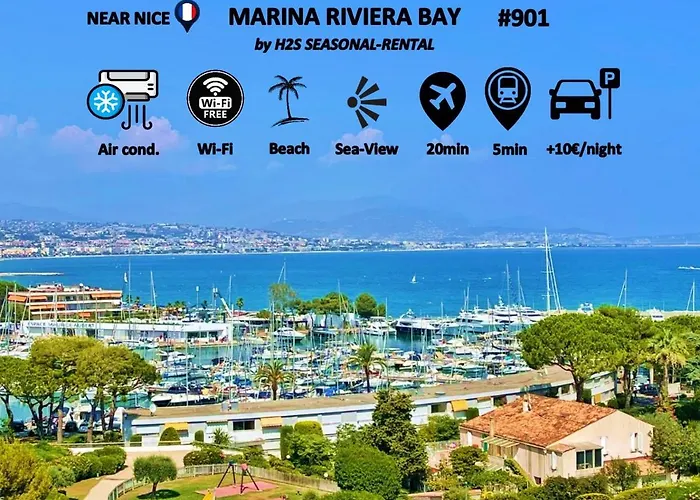 #901 MARINA RIVIERA BAY - Studio vue Mer et Port Panoramique